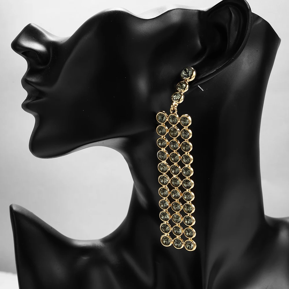 Гипербола мотаться падение серьги для Для женщин Роскошные ювелирные изделия