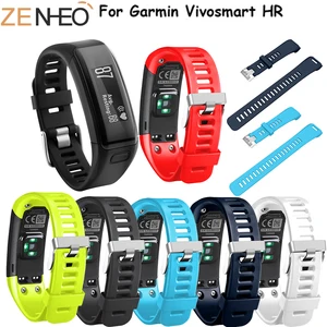 Мягкий силиконовый ремешок для Garmin Vivosmart HR, сменный спортивный браслет для Garmin Vivosmart HR