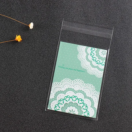 500 шт. бесплатная доставка маленькие овцы пакеты для упаковки печенья с кружевным