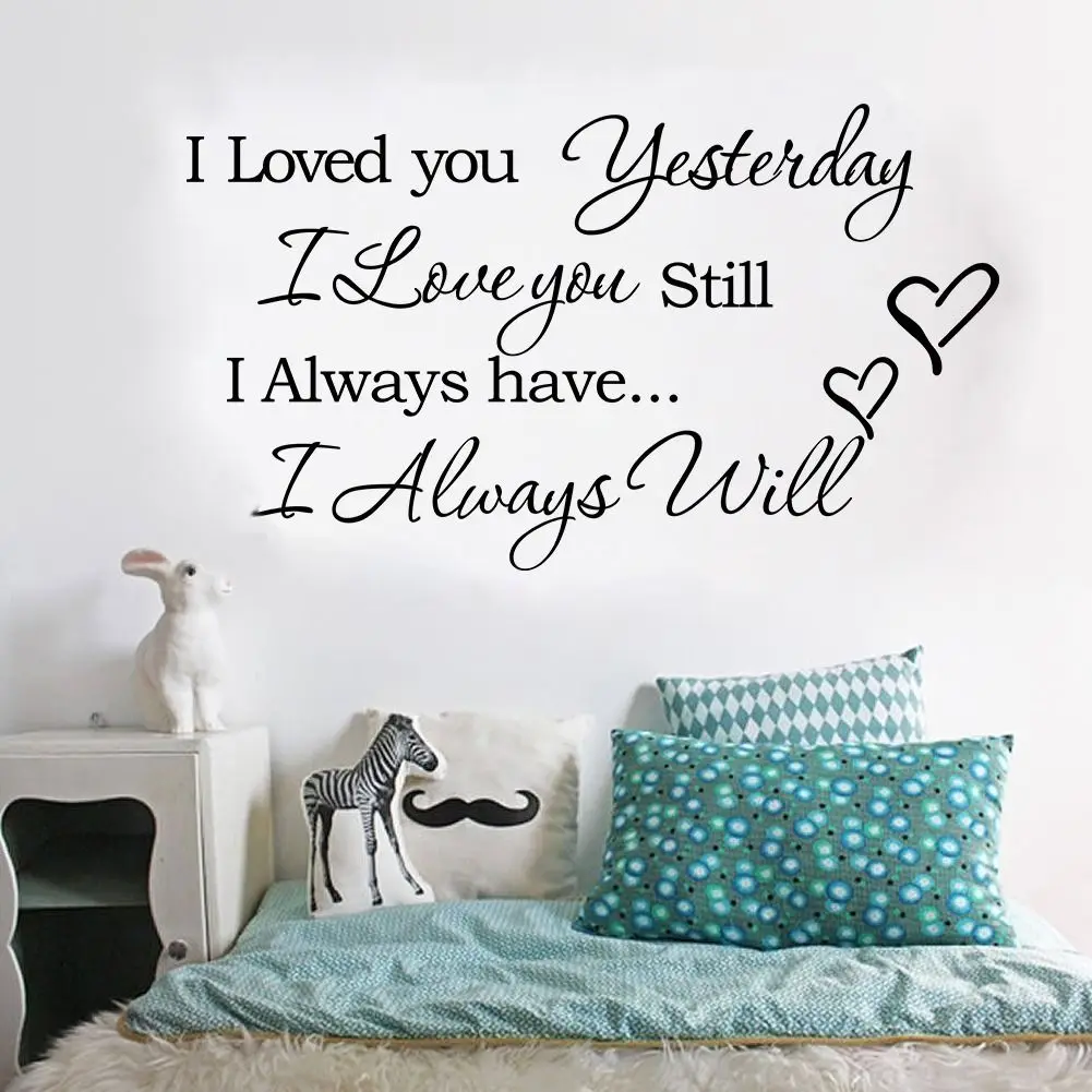 Высококачественные футболки с надписями I Love You по прежнему всегда буду любить