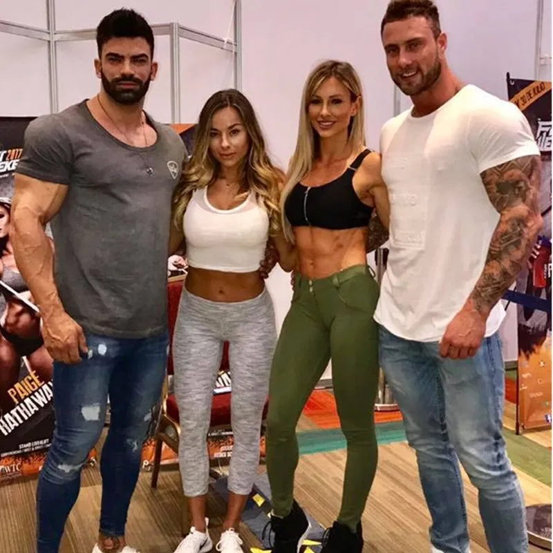 2019 брендовая одежда спортивная футболка для тренажерного зала мужская