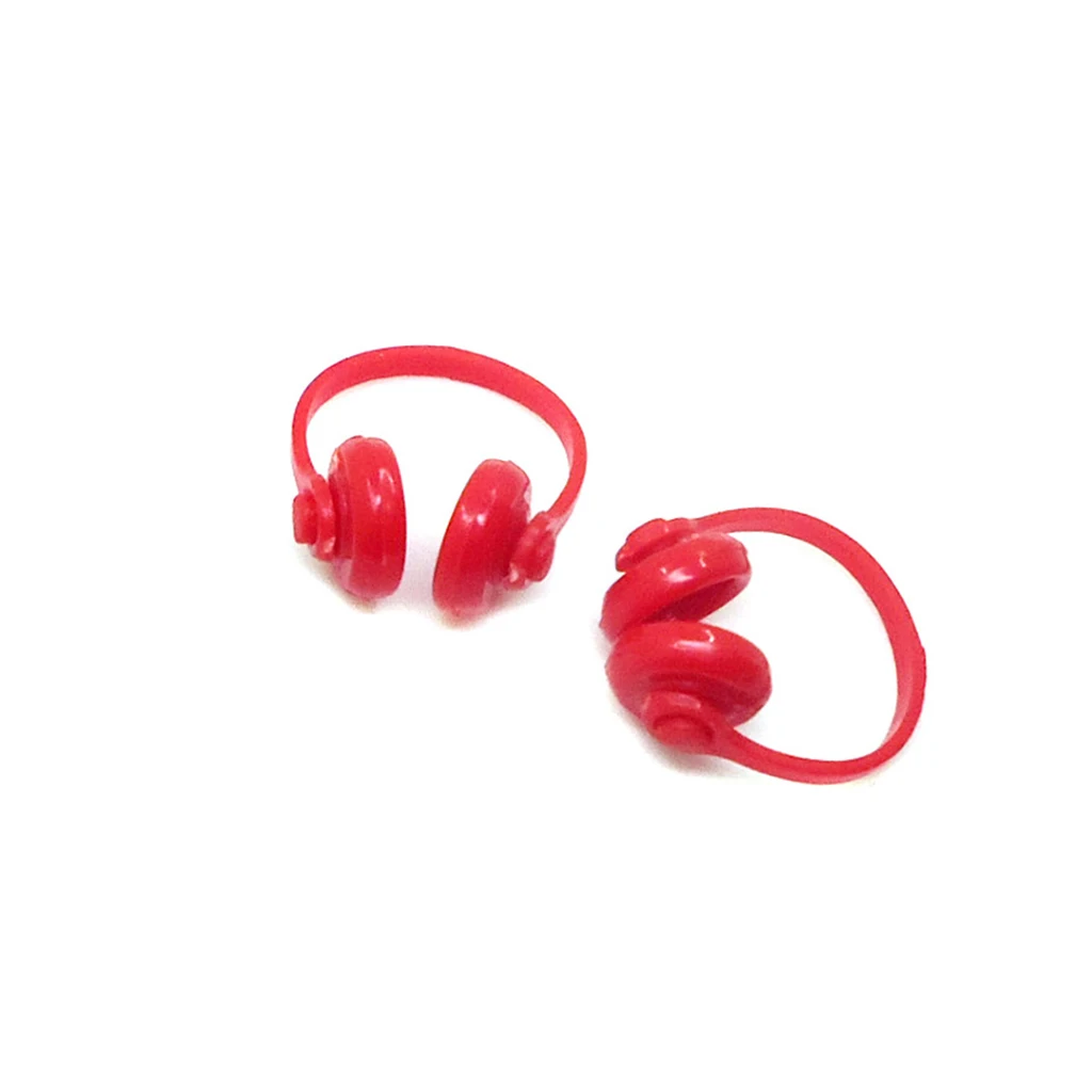 2pcs 1:12 Scale Dollhouse Miniature Accessories Mini Doll House Earphone Headset Headphone Decor Collection Gift |