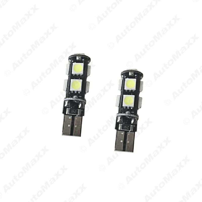

FEELDO 100Pcs New T10 9SMD Canbus Car Interior 5050SMD LED Light Bulbs DC 12v 7-Color #AM3134