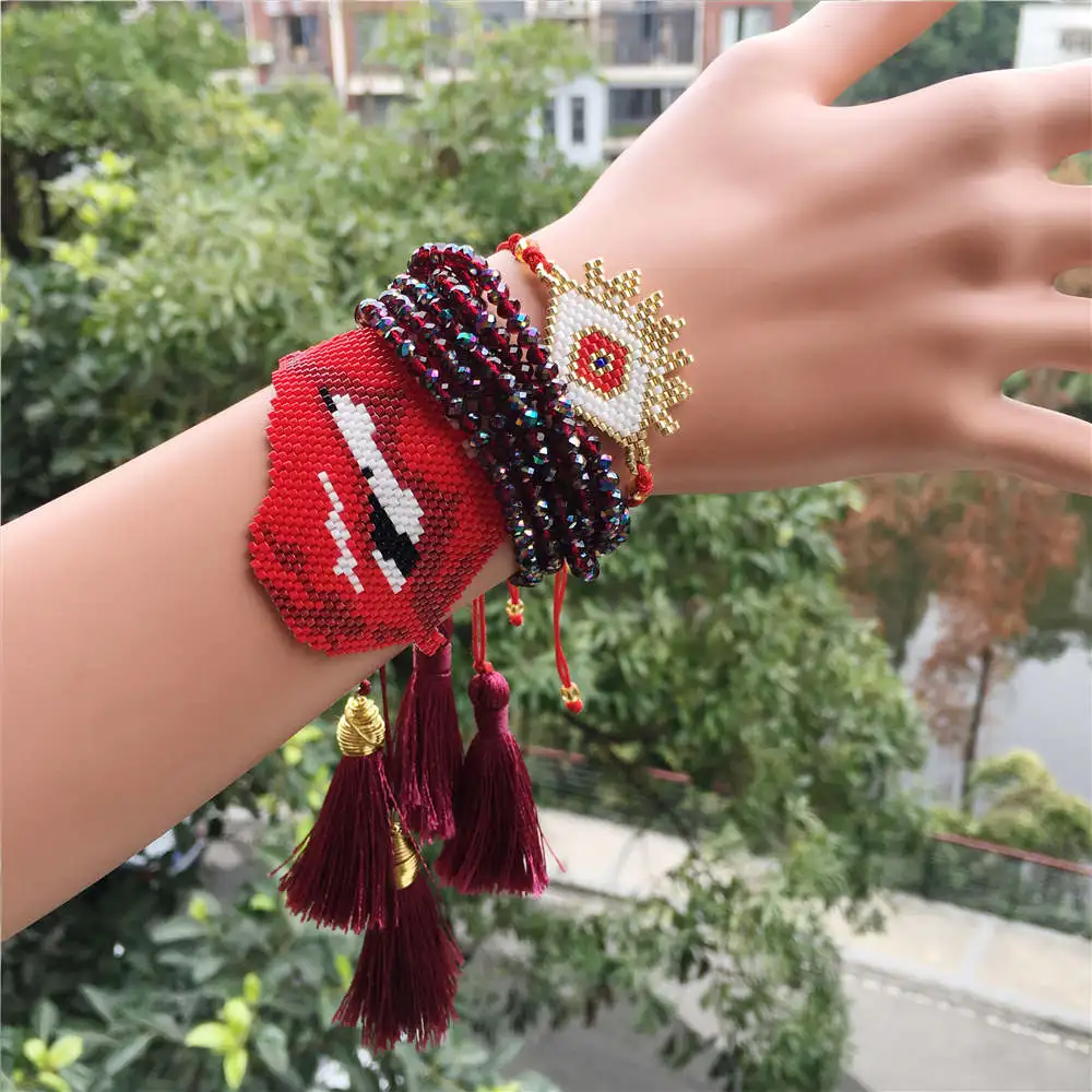 Go2boho, браслет от сглаза, браслет Миюки, ювелирные изделия, наборы губ, браслеты от сглаза, Bileklik, для женщин, Delicas, бисер, подарок, Прямая поставка