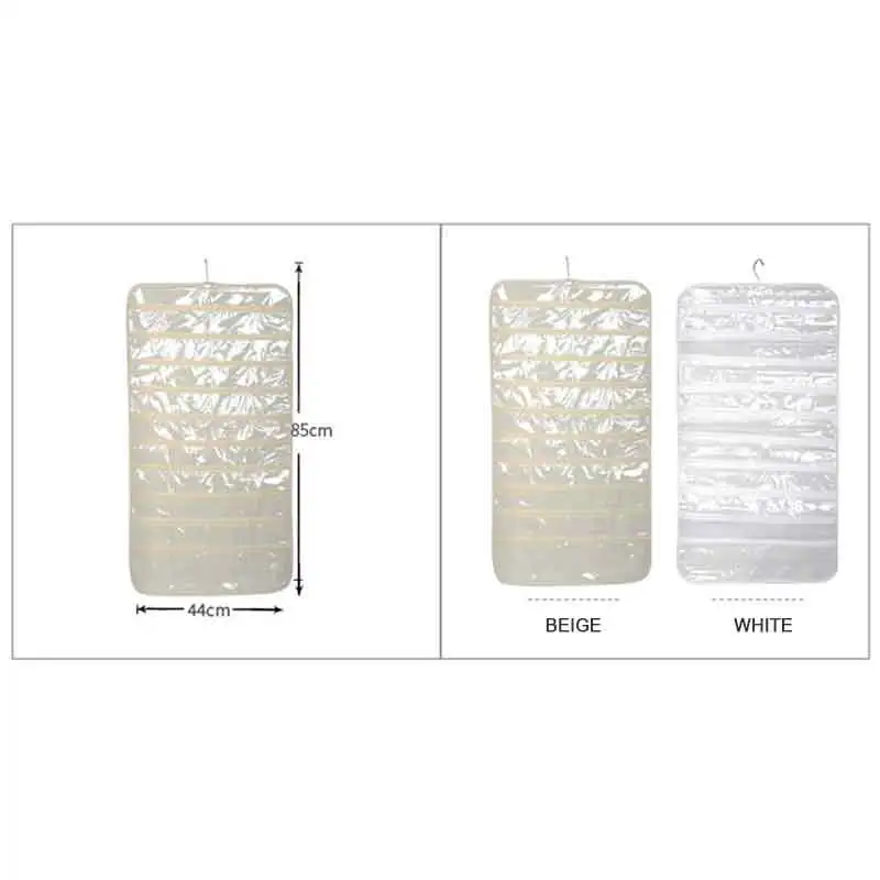 Hot Fashion 80 Compartments Hanging Storage Bags Jewelry Earring Necklace Brooch Bag Closet Display Visible Non-woven Fabrics | Дом и сад