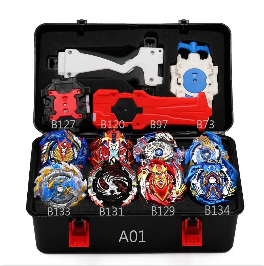 Beyblade Burst B139 B134 B131 Metal Fusion 4d With 4 Launcher Bayblade Burst Spinning Top Christmas Gift For Kids Toys