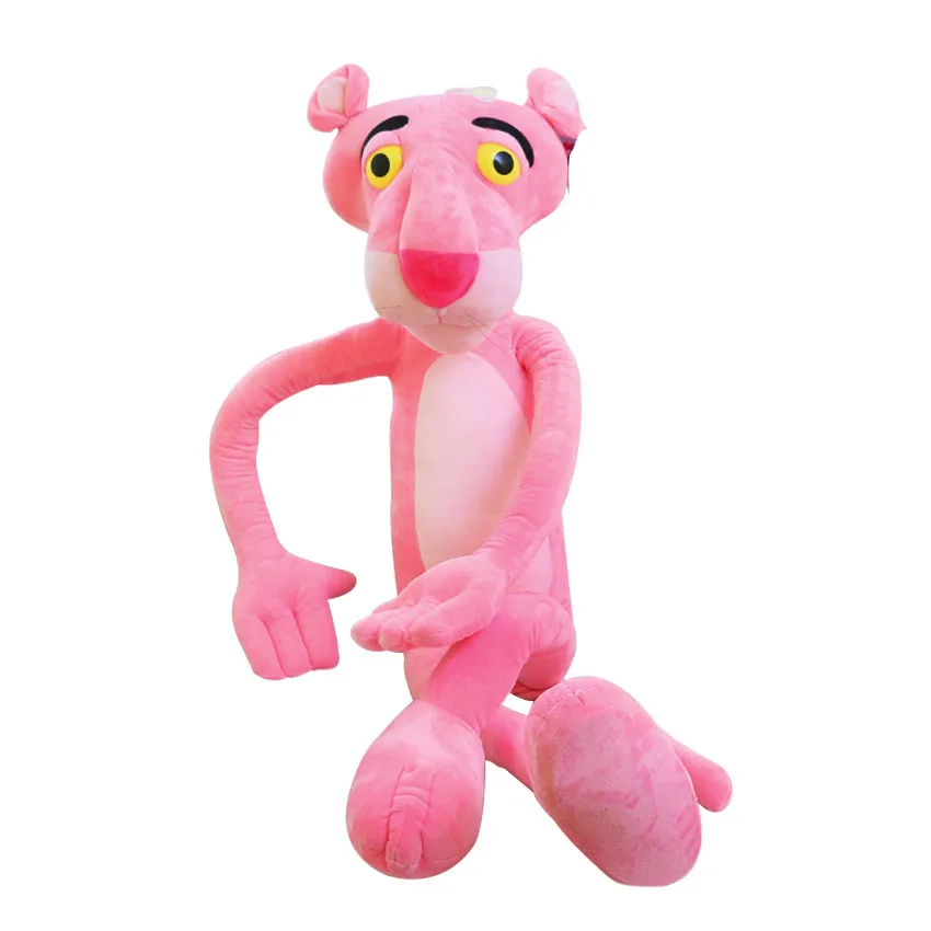 

40 CM Cute Pink Naughty Leopard Pink Panther Plush Stuffed Toys Baby Kids Doll Brinquedos Factory Price