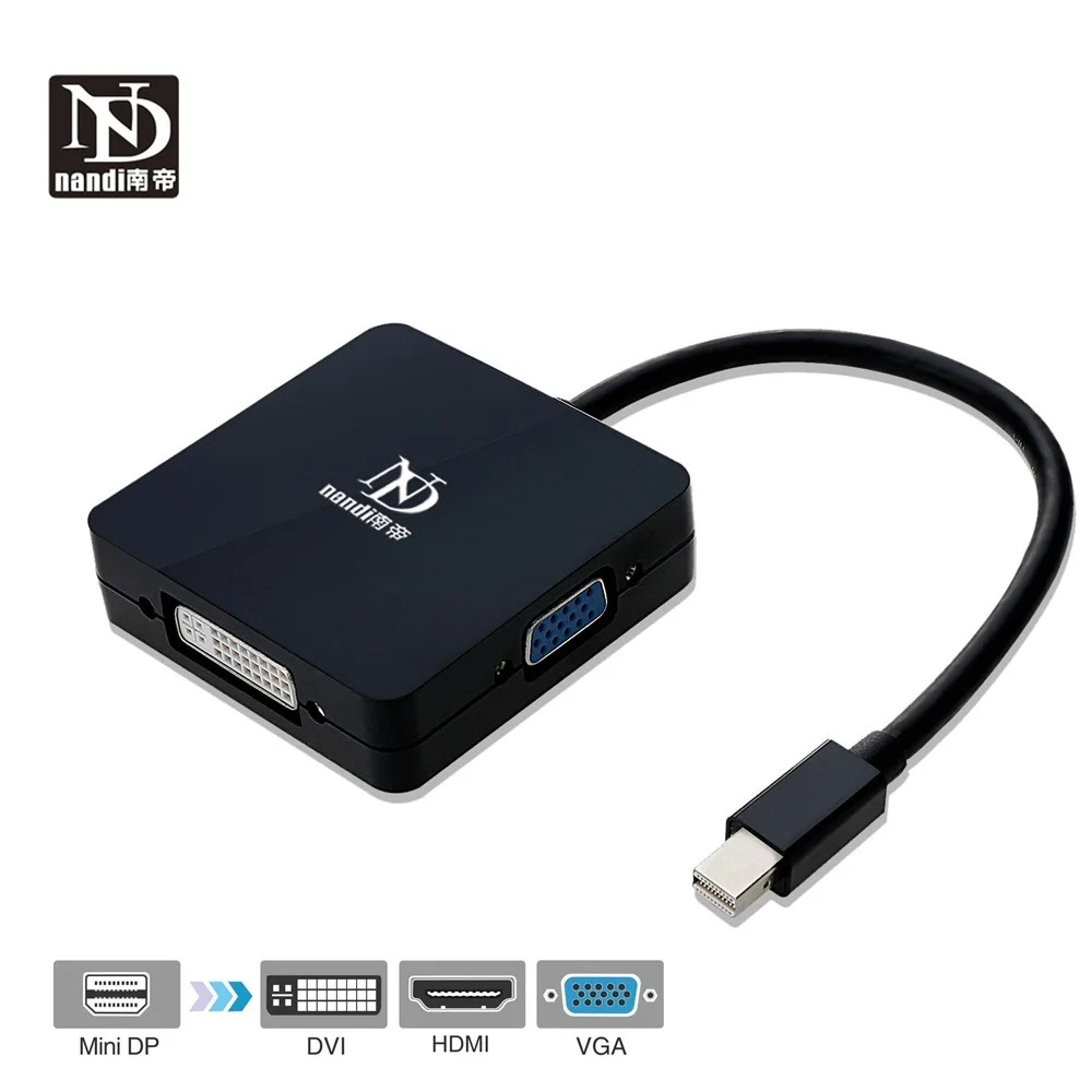Адаптер thunderbolt 2 hub mini display Port to hdmi DVI VGA многопортовый HDTV конвертер для MacBook pro Mac book air