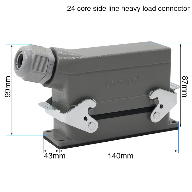 

WZAZDQ HDC-HE-024-1 сверхмощные разъемы 24-контактные 16A 500V