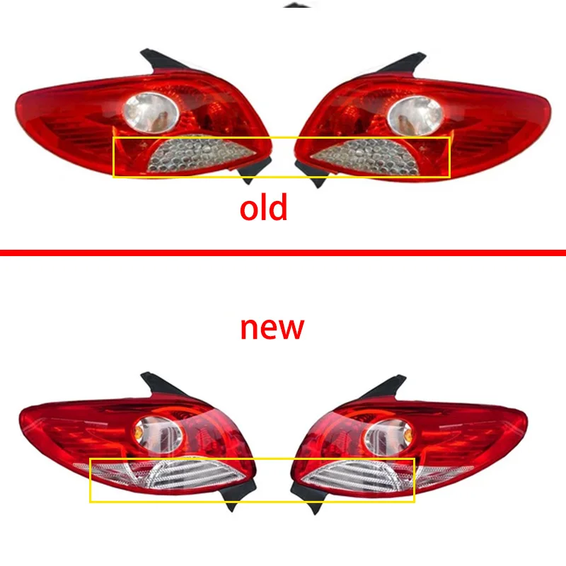 1 шт. автомобильный светильник для уличного фонаря для peugeot 207 08-14 Hatchback sedan авто-Стайлинг задний левый и правый хвост светильник лампа заднего хода светильник