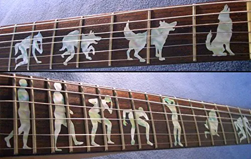 Маркеры Fretboard с инкрустацией наклейки для гитары Werewolf|decal|decal sticker |