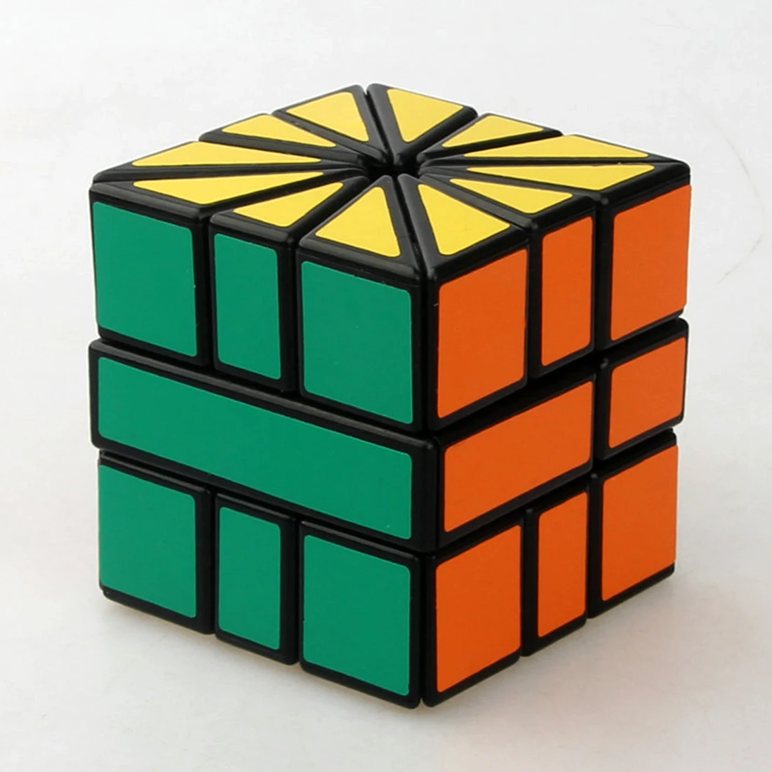 Кубик странной формы, черно-белый квадрат II SQ2 3x3x3, скоростной кубик, секторный магический куб, головоломка, игрушка
