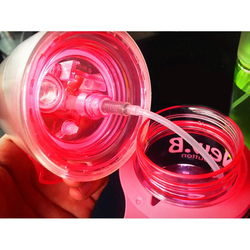 GFHGSD прибытие Спорт спрей бутылка для воды двойного назначения Bpa бесплатно