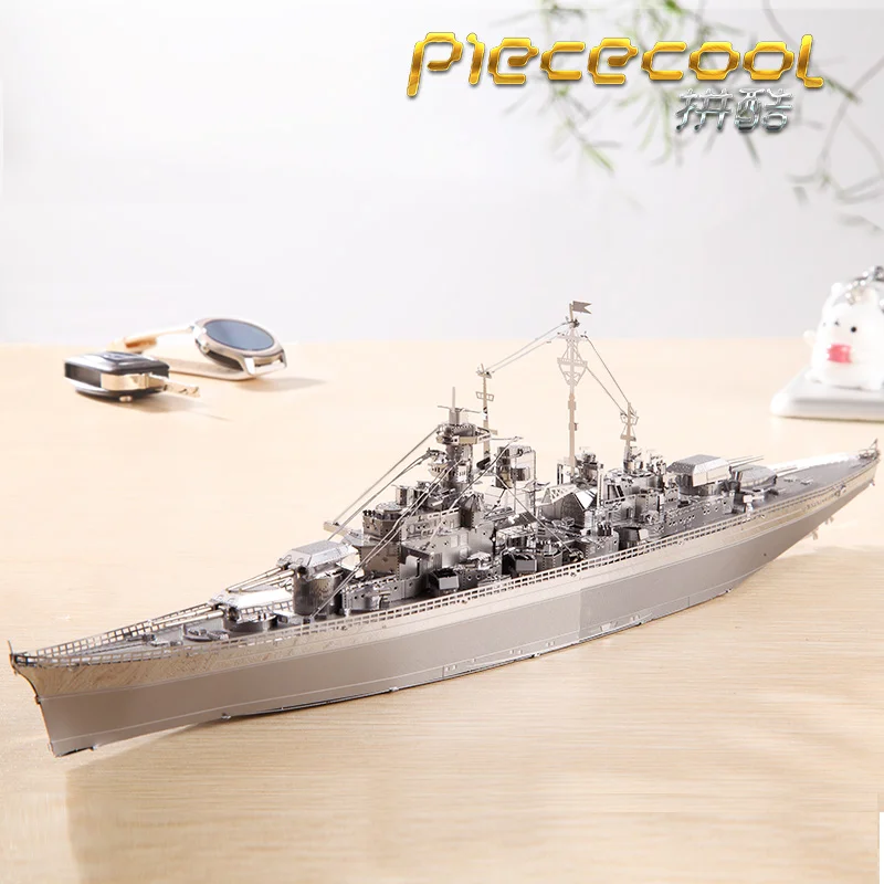 Новинка 2017 3D металлические Пазлы Piececool Бисмарк пазл 6 звезд модели наборы сделай