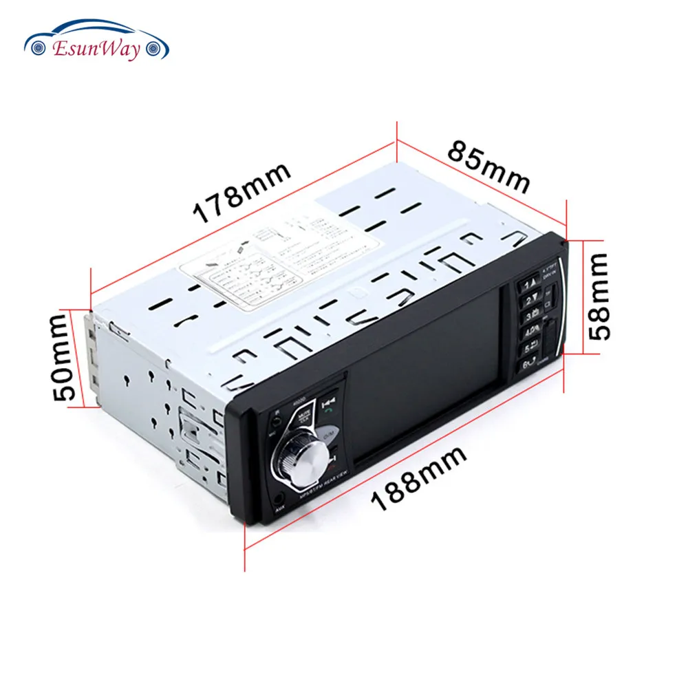 1Din 4 1 дюймовый встроенный однодиновый MP5 плеер Навигация MP3 Видео Аудио FM радио