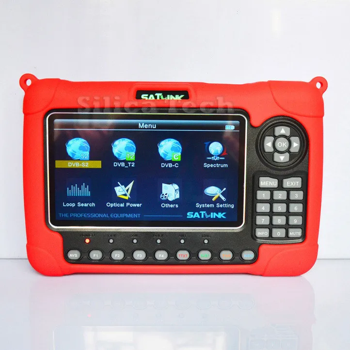 Satlink WS 6980 DVB-S2 DVB-T2 DVB-C комбо цифровой спутниковый Сингаль Finder анализатор спектра Созвездие