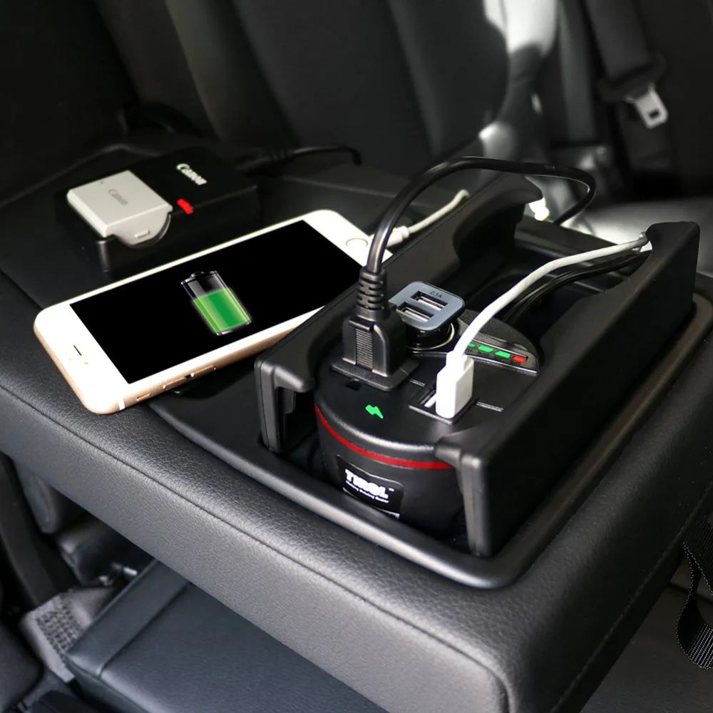 Тироль 150 Вт автомобильный держатель чашки Зарядное устройство Мощность