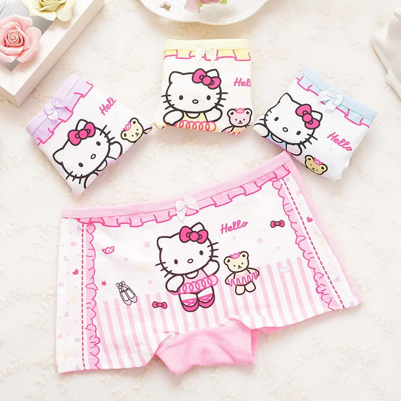 new fashion children boxer girls' briefs female child underwear lovely cartoon panties children clothing 1 piece