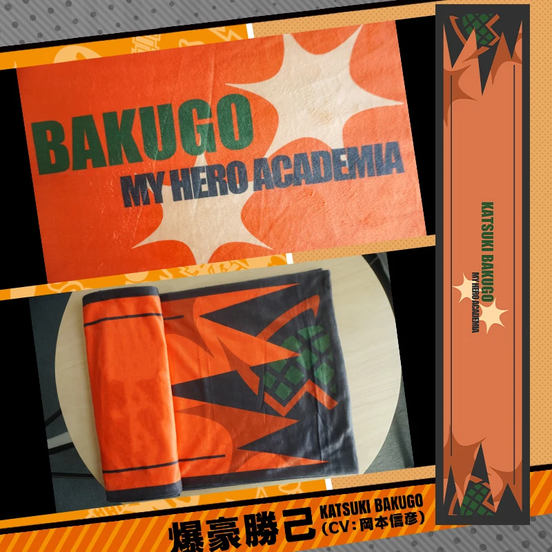 Аниме My Hero Academy Boku no Hiro Akademia Midoriya Izuku шото Тодороки кацуки бакугу реквизит для косплея шарф подарочная коллекция