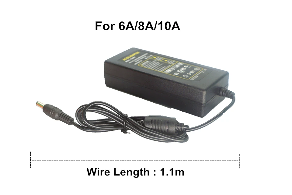 DC 5V WS2812B SK6812 Пиксельная Светодиодная лента Трансформаторы освещения AC 110V 220V к 1A 2A