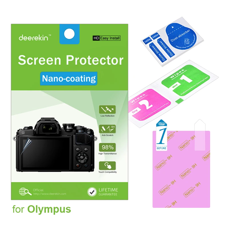 Deerekin HD Nano-coating Screen Protector for Olympus OM-D E-M5 EM5 / Olympus E-P3 EP3 Digital Camera
