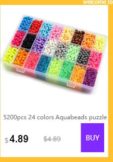 aquabeads Aqua DIY Магия бусы игрушки формы в виде животного рукой решений 3D головоломки Aqua детские развивающие игрушки для детей заклинание QB231 бусинами