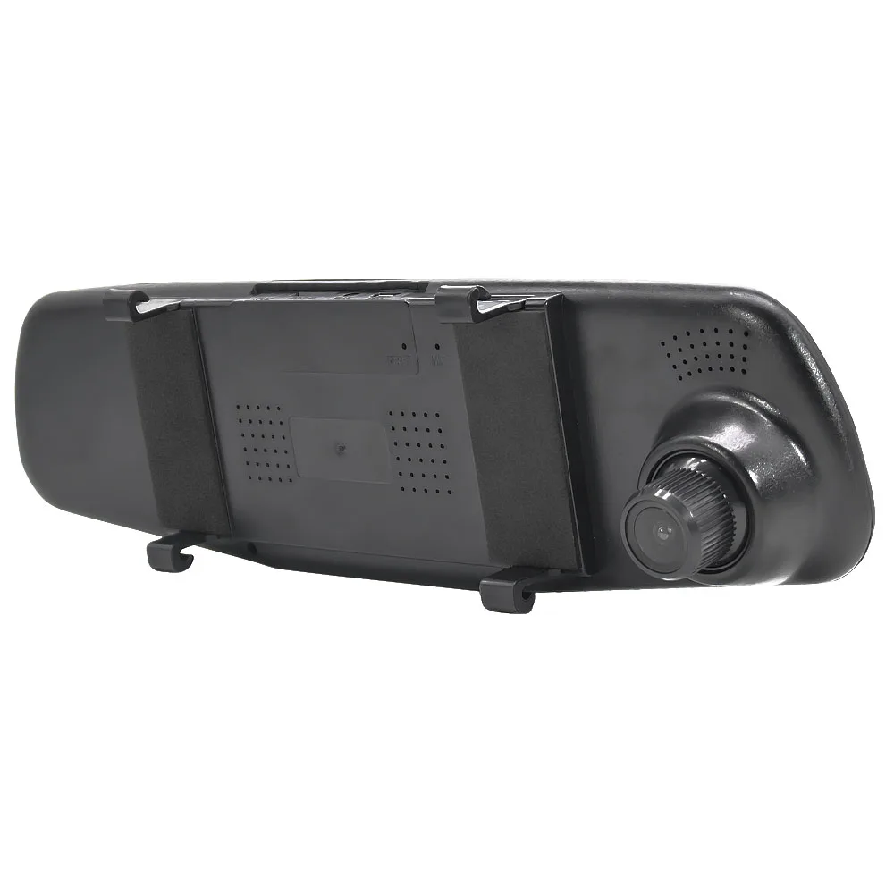 HGDO 4,3 ''FHD 1080P двойной объектив Автомобильный видеорегистратор Белое Зеркало видеорегистратор авто рекордер зеркало заднего вида ночное видение камера заднего вида