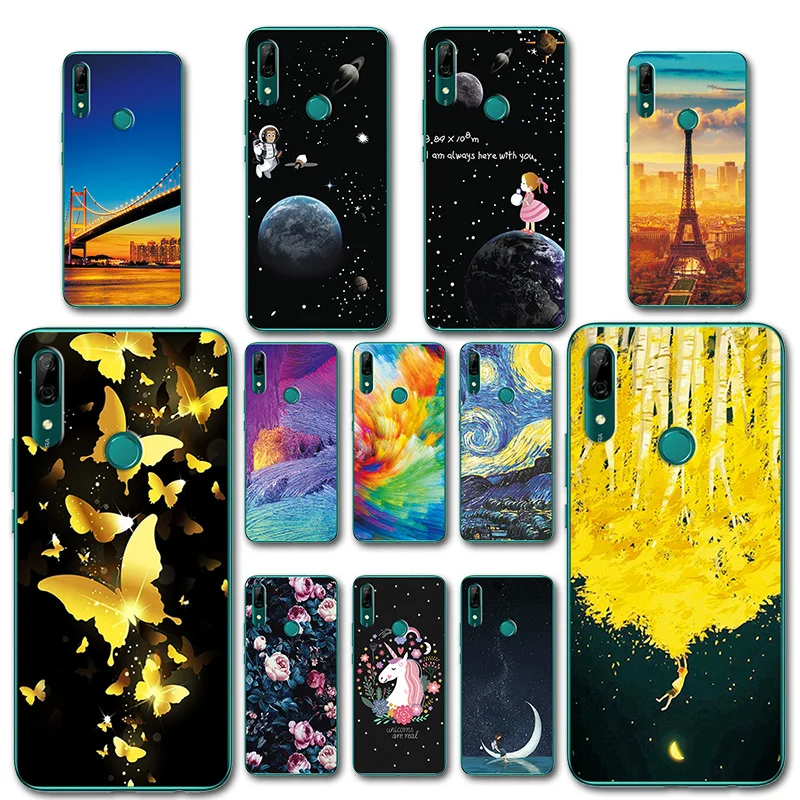 Мягкий чехол для телефона из ТПУ Huawei P Smart Z 6 59 '' с красочным рисунком новинка Y9