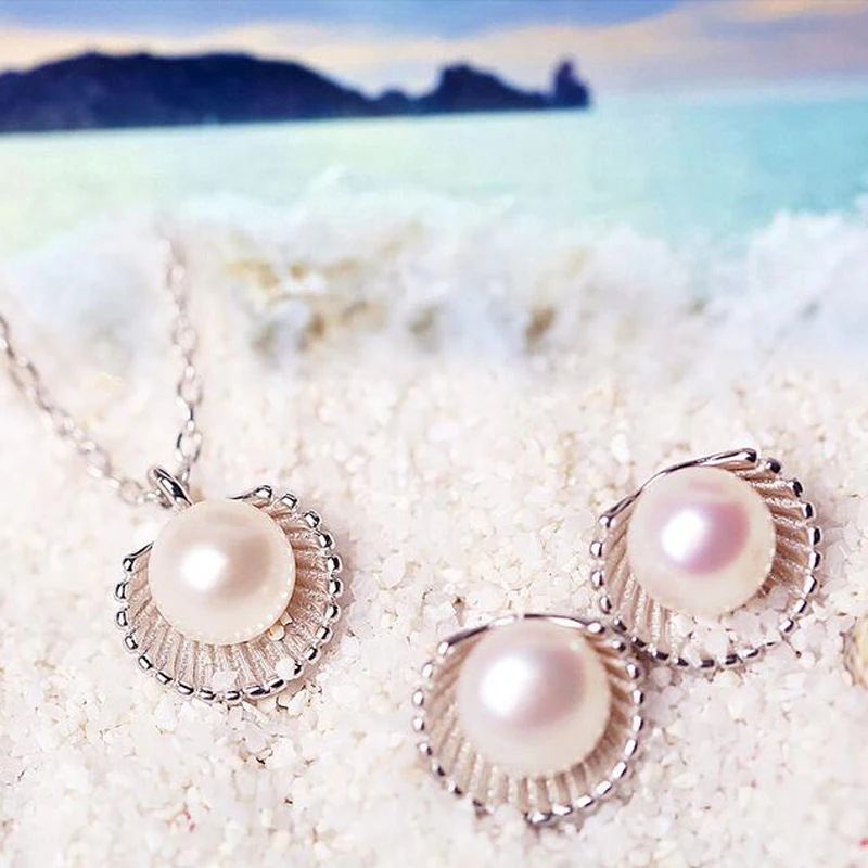 Starland 2016 Лето стиль 1 шт. Элегантный Прекрасно Круглый Имитация pearl White Gold Plated Sandbeach