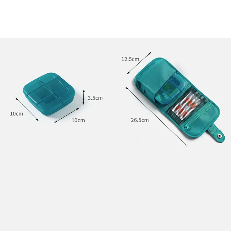 Аксессуары для путешествий 6 сеток чехлы таблеток набор аптечек первой помощи