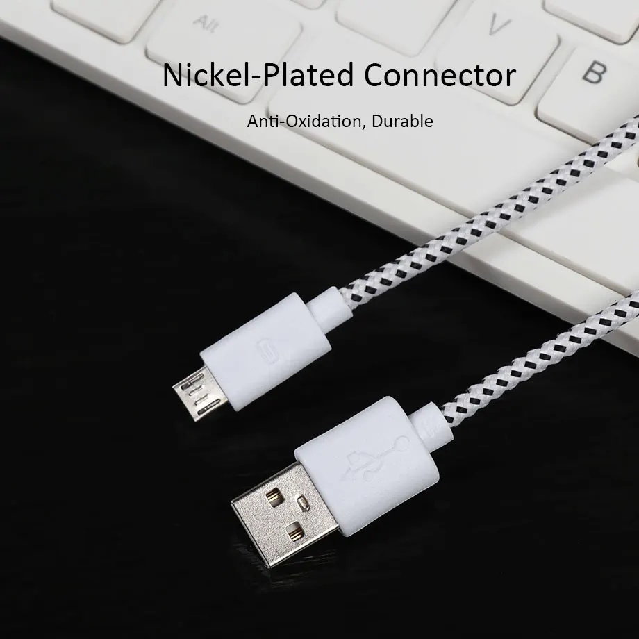 Olaudem Phone Cables USB Micro Nylon Braided Cable Android For Samsung Xiaomi Charging Data USBC288 | Мобильные телефоны и