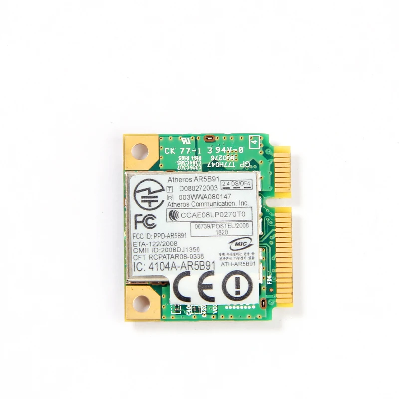 Atheros AR5009 AR5B91 AR9281 Wireless N 300 Мбит Wi Fi Половина Mini PCI e Карты М 802.11b/г/n Ноутбук Wlan Сети