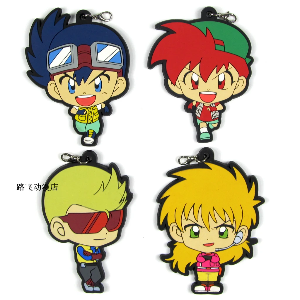 Давайте &amp Go! Go Seiba Retsu J Takaba Ryo tsuchilord akase OOGAMIHAKASE экшн-фигурка аниме резиновый брелок