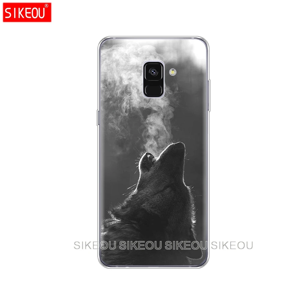 Силиконовый чехол для телефона samsung Galaxy A8 A530 A530F для samsung A8 Plus прозрачный чехол Волк тигр, Лев, Леопард медведь - Цвет: 10114