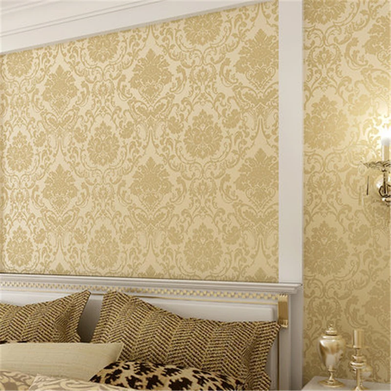 

beibehang papel de parede European classic pattern non-woven wallpaper damask bedroom living room TV background wall paper