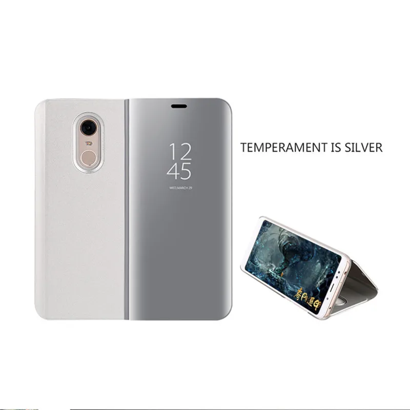 Прозрачный зеркальный чехол для телефона Xiaomi MIX2 NOTE3 A2LITE MAX3 8LITE Redmi NOTE4X NOTE4 NOTE5A S2 6PRO