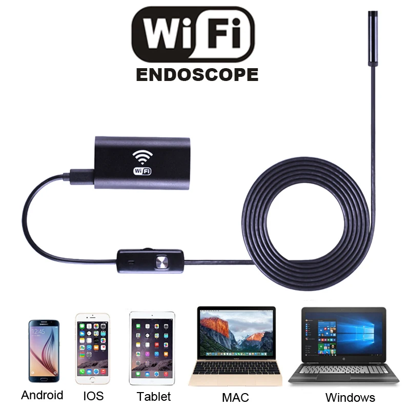 720P WiFi эндоскоп Android iOS ПК для 7 9104081226|Камеры видеонаблюдения| |