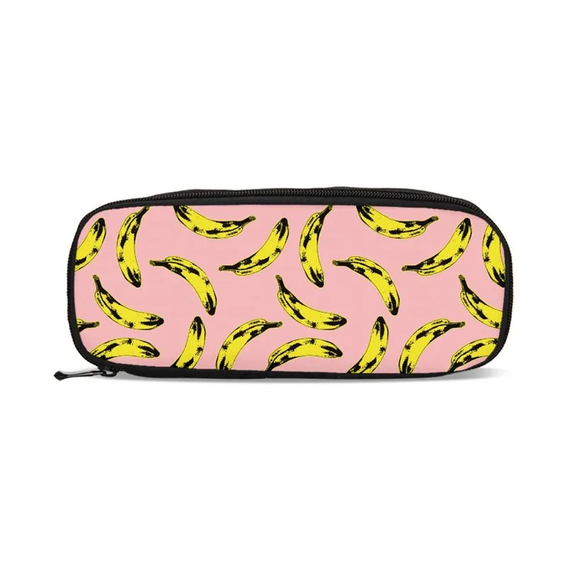 Banana Fruit Design Kids Pen Bag Coin Wallet Purse Cosmetic Boys Girls Pencil Pouch Shcool Stationery Case necessarie | Багаж и сумки