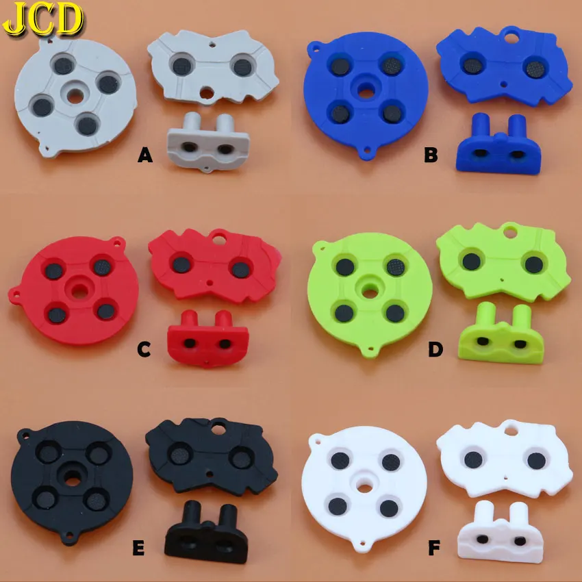 JCD 1 комплект Цветной Резиновый проводящий кнопки A-B D-pad для navd GameBoy Advance GBA
