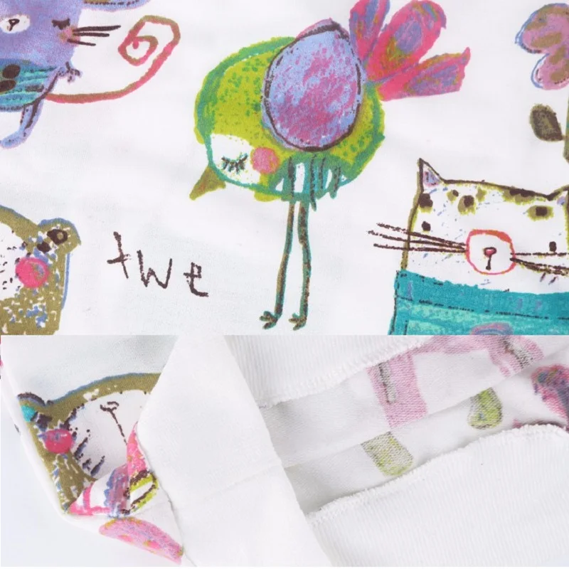 Animal Children Sweatshirt Girls Sweater Cotton Cartoon Kids Pullover Outfit Tops T-Shirts Girl Jumper 2-7Years Jersey Blouse | Детская