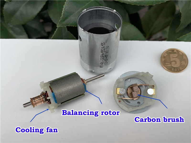 Высокоскоростной микро двигатель постоянного тока 380 с большим крутящим