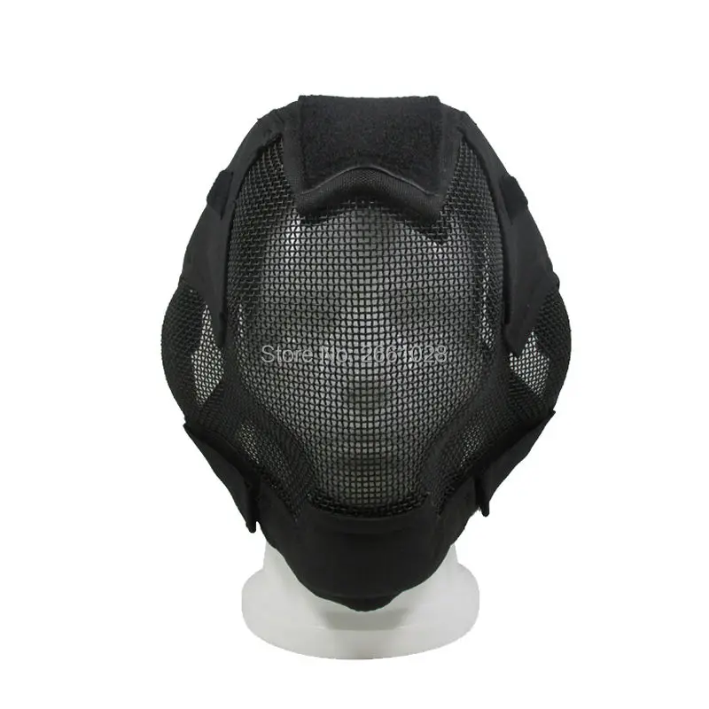 Tactical Paintball Mask Full Face Breathable Metal Steel Net Mesh Combat Protective Prop For Fencing Swordplay Wargame |