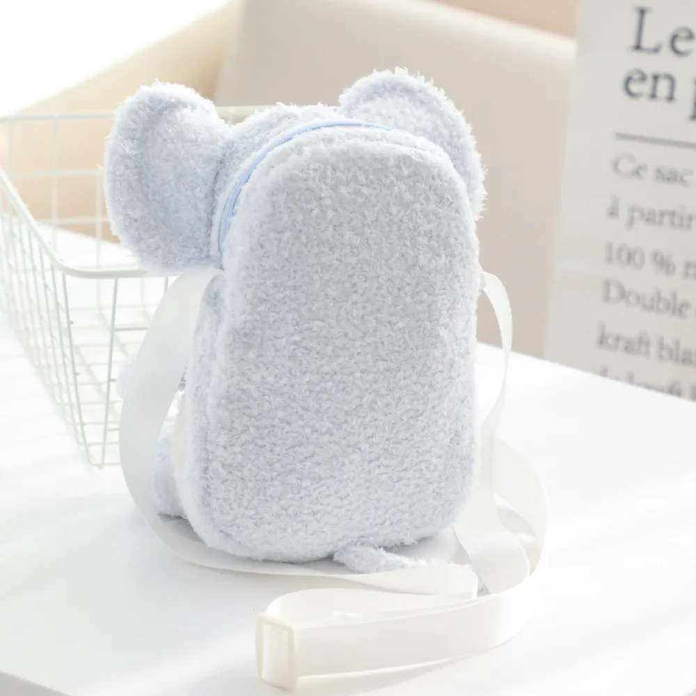 

cute cartoon animal plush backpack stuffed elephant cross body bag kids school bag