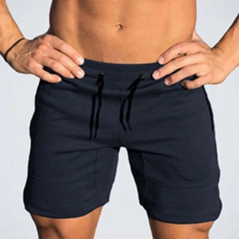OA для мужчин's повседневное Классический Fit Хлопок эластичный Jogger тренажерный зал шорты для женщин талии молния карманы