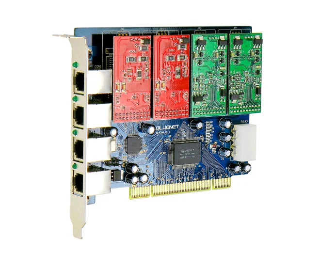 Карта Asterisk PCI аналоговая телефонная карта с интерфейсом FXS/FXO Голосовая