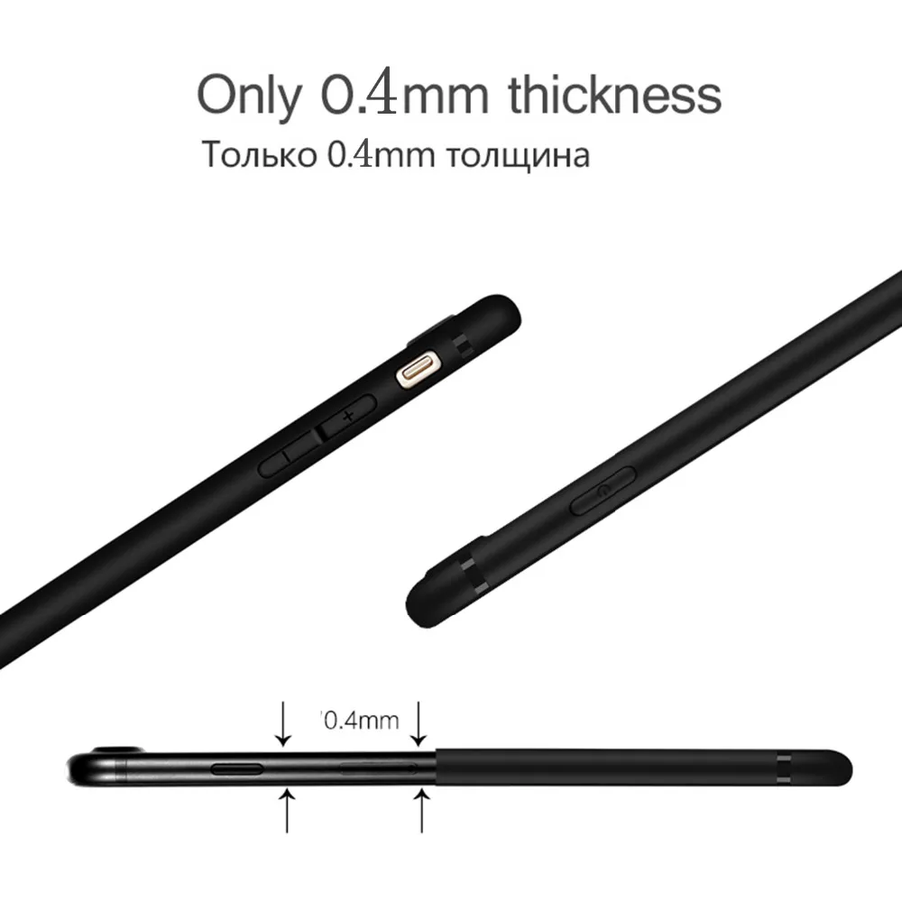 Hdshimao Роскошные Матовый Мягкий силиконовый чехол для Apple iPhone 6 S 7 8 4.7 &quotзадняя