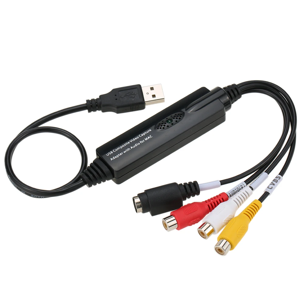 USB видео аудио захват Захват рекордер Адаптер карты для MAC OS 10 4 12 видеокамера VHS