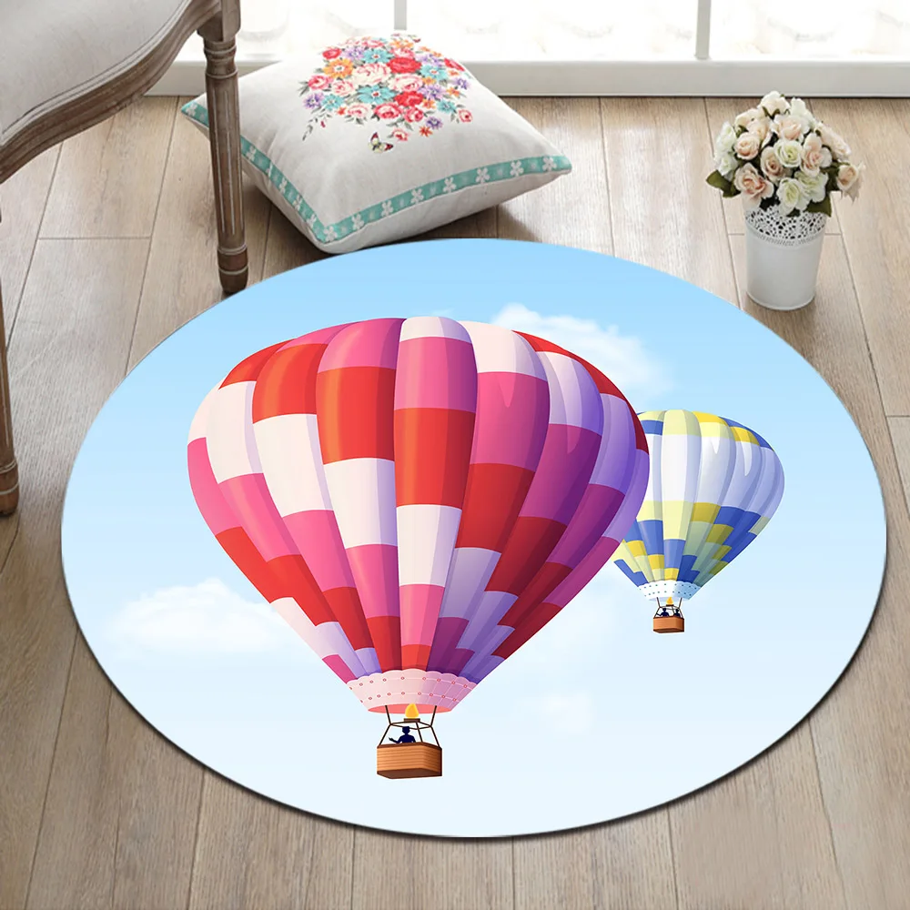 LB Белый Розовый воздушный шар круглый коврик из пены с эффектом памяти и ковер