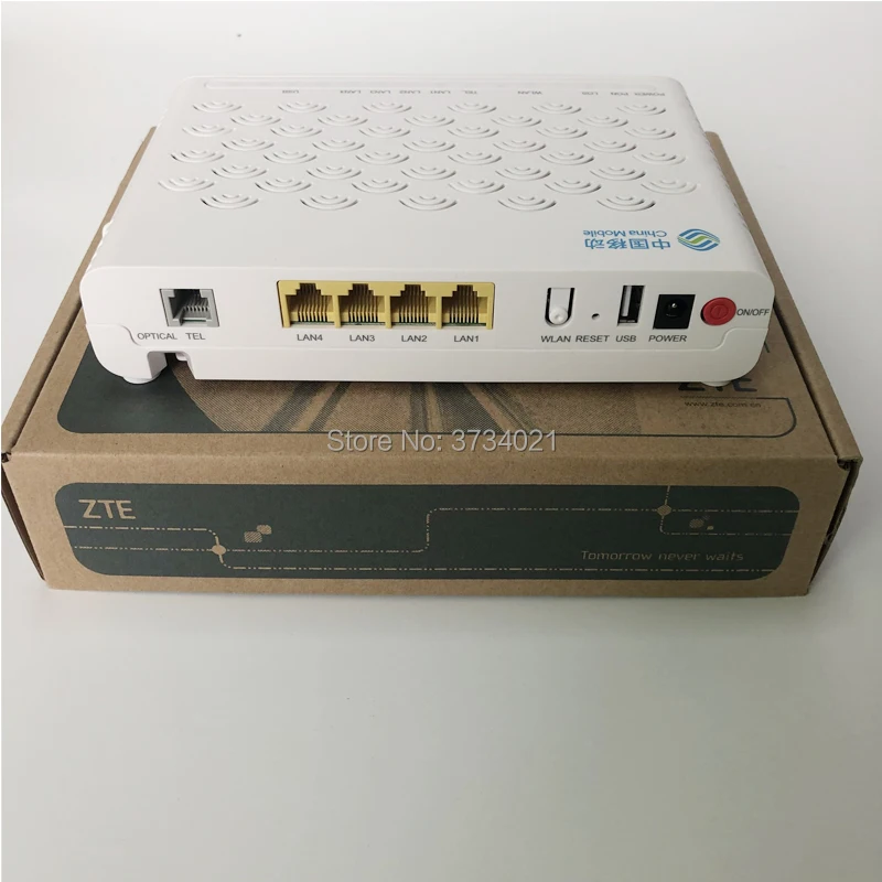 Бесплатная доставка ZTE F623 FTTH GPON ONU fiber optica 6 0 ONT роутер с 1GE + 3FE голос WIFI USB английская