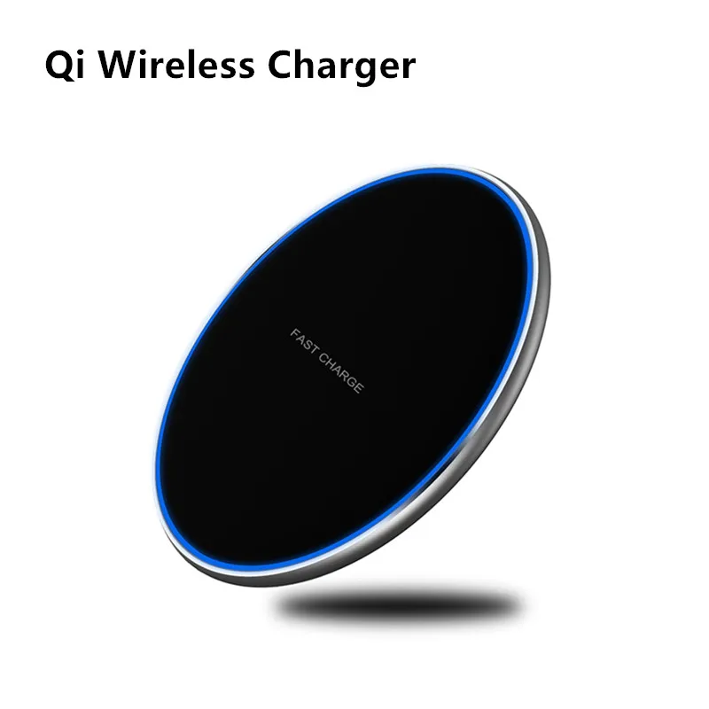 10 Вт Беспроводное зарядное устройство для быстрой зарядки с iPhone 8 Plus Samsung Huawei